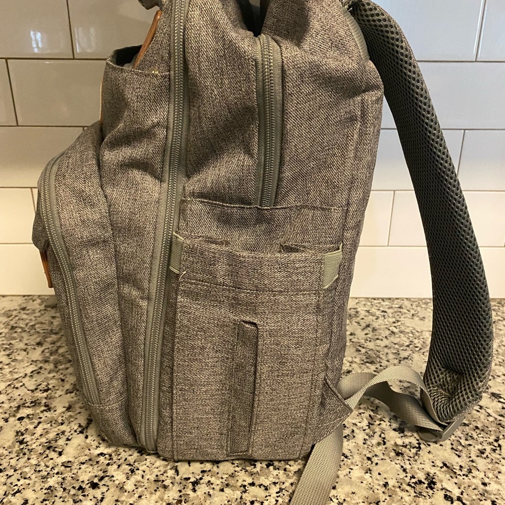 Ruvalino Gray Waterproof Multifunction Diaper Bag… - image 5